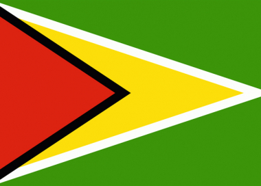 Státní vlajka Guayana tištěná venkovní