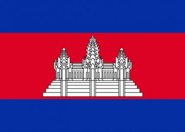 Státní vlajka Kambodža tištěná venkovní