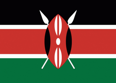 Státní vlajka Keňa tištěná venkovní