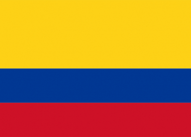 Státní vlajka Kolumbie tištěná venkovní