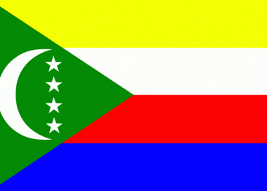 Státní vlajka Komory tištěná venkovní