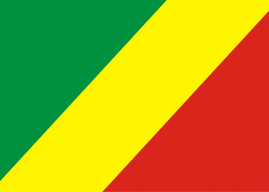 Státní vlajka Kongo republika tištěná venkovní