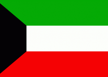 Státní vlajka Kuvajt tištěná venkovní