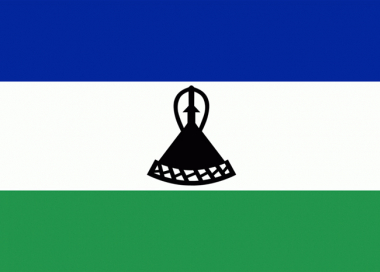 Lesotho vlajka - venkovní tištěná 