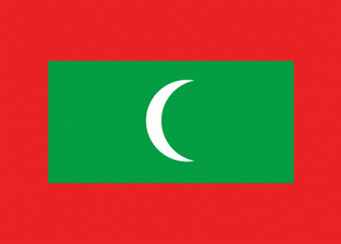 Státní vlajka Maledivy tištěná venkovní