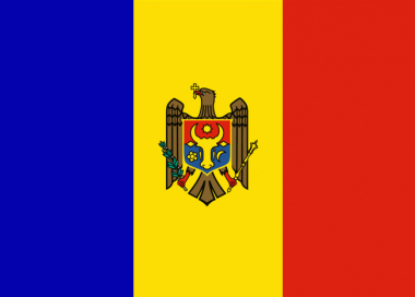 Státní vlajka Moldavsko tištěná venkovní