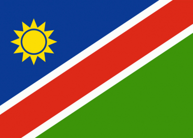 Státní vlajka Namibie tištěná venkovní