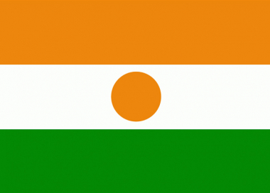 Státní vlajka Niger tištěná venkovní