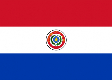 Státní vlajka Paraguay tištěná venkovní