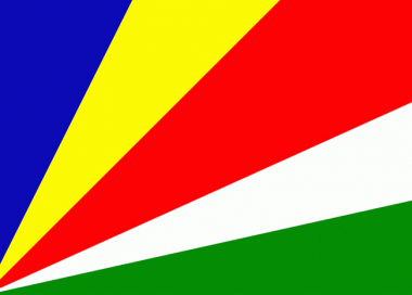 Státní vlajka Seychely tištěná venkovní