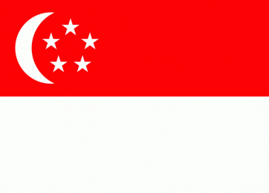 Státní vlajka Singapur tištěná venkovní