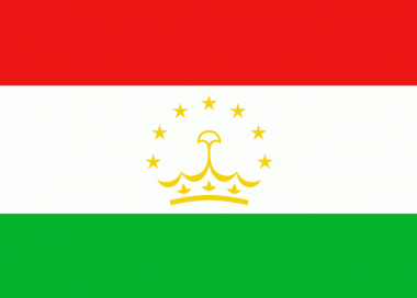 Státní vlajka Tádžikistán tištěná venkovní
