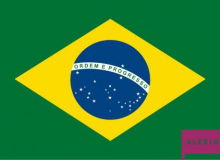 Samolepka - vlajka Brazílie