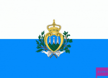 Samolepka - vlajka San Marino