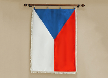 Saténová vlajka České republiky