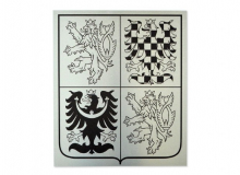 Státní znak České republiky z hliníkové desky (dibond)