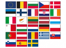 Sada státních vlajek EU