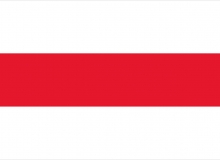 Tradiční bílo-červeno-bílá vlajka Běloruska, 100% bavlněné plátno