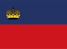 Samolepka vlajka Lichtenštejnsko