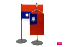 Stolní vlaječky Taiwanu.