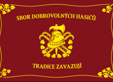 Tištěná hasičská vlajka tradiční 1