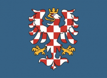 Samolepka - vlajka Morava (modrá)