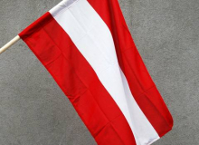 Státní vlajka Rakousko tištěná venkovní