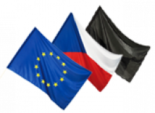 Sada vlajek ČR, EU, smuteční