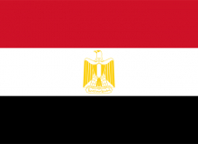 Státní vlajka Egypt tištěná venkovní