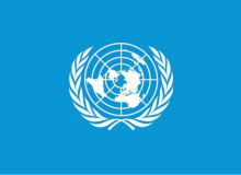 Tištěná vlajka OSN