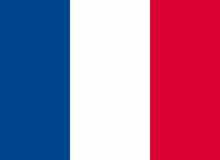 Státní vlajka Francie tištěná venkovní