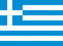Státní vlajka Řecko tištěná venkovní