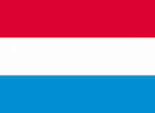 Státní vlajka Lucembursko tištěná venkovní