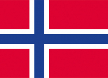 Státní vlajka Norsko tištěná venkovní