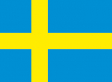 Státní vlajka Švédsko tištěná venkovní