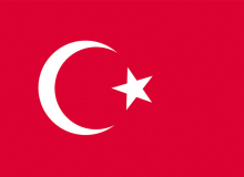 Státní vlajka Turecko tištěná venkovní