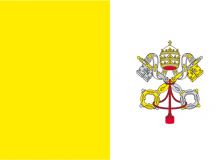 Státní vlajka Vatikán tištěná venkovní
