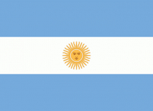 Státní vlajka Argentina tištěná venkovní