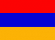 Státní vlajka Arménie tištěná venkovní