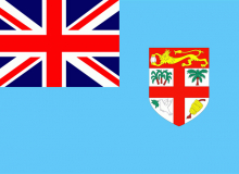 Státní vlajka Fidži tištěná venkovní