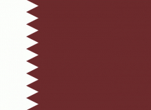 Státní vlajka Katar tištěná venkovní