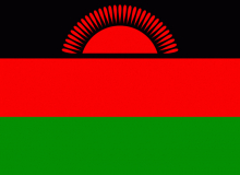 Státní vlajka Malawi tištěná venkovní