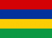 Státní vlajka Mauricius tištěná venkovní