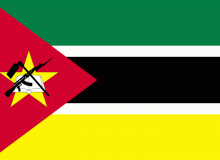 Státní vlajka Mosambik tištěná venkovní