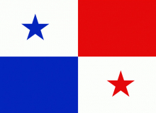 Státní vlajka Panama tištěná venkovní