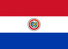 Státní vlajka Paraguay tištěná venkovní