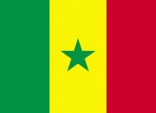 Státní vlajka Senegal tištěná venkovní