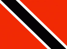 Státní vlajka Trinidad a Tobago tištěná venkovní