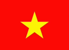 Státní vlajka Vietnam tištěná venkovní