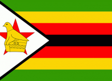 Státní vlajka Zimbabwe tištěná venkovní